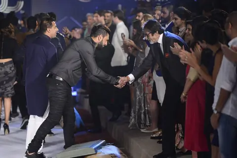 Amitabh Bachchan, Deepika Padukone and Farah Khan at Launch of new Clothing line 'YouWeCan'