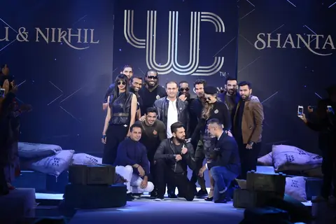 Yuvraj Singh, Hazel Keech along with other Cricketers at Launch of new Clothing line 'YouWeCan'