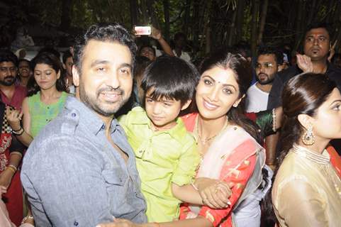 Ganesh Visarjan 2016: Shilpa Shetty and Raj Kundra