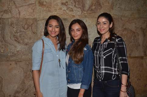 Sonakshi Sinha and Bhavna Pandey at Special Screening of 'Freaky Ali'