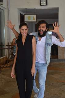 Nargis Fakhri and Riteish Deshmukh at Promotion of 'Banjo'