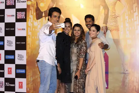 Sonu Sood, Tamannaah Bhatia, Esha Gupta and Prabhu Dheva at Trailer Launch of 'Tutak Tutak Tutiya'