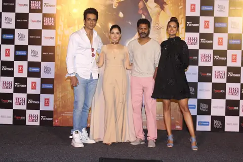 Sonu Sood, Tamannaah Bhatia, Esha Gupta and Prabhu Dheva at Trailer Launch of 'Tutak Tutak Tutiya'