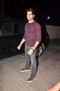 Sidharth Malhotra at Special screening of 'Bar Bar Dekho'