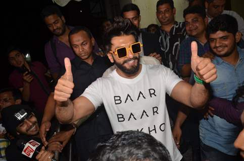 Ranveer Singh at Special screening of 'Bar Bar Dekho'