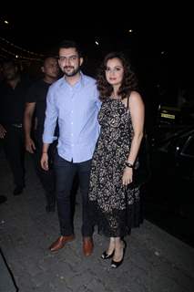 Dia Mirza and Sahil Sangha at Birthday Bash of Raj Kundra