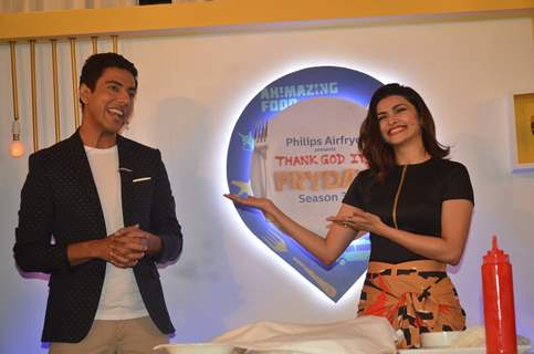 Prachi Desai at launch of Thank God It's Fryday with Ranveer Brar