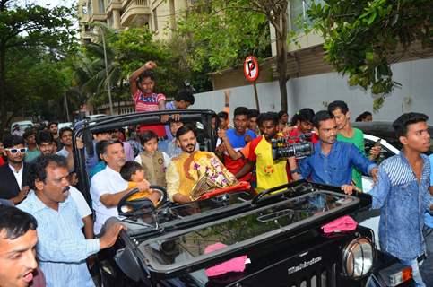 Suresh Oberoi, Vivek Oberoi and Family Bid Farewell to 'Ganpati Bappa'