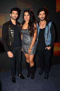 Neha Sharma, Aashim Gulati and Aditya Seal at Media Interaction of the film 'Tum Bin 2'