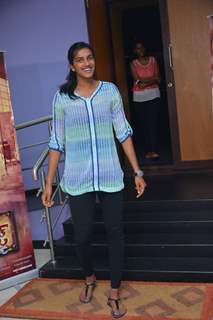 PV Sindhu at Janatha Garage show