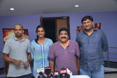 Pullela Gopichand, PV Sindhu & Chamundeswaranath at Janatha Garage show