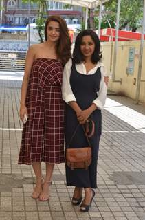 Surveen Chawla and Tannishtha Chatterjee at Press meet of 'Parched'