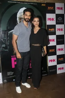 Angad Bedi and Andrea Taring at Special screening of Film 'Pink' at Light Box