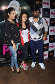 Sophie Choudry and Preity Zinta at Special screening of Film 'Pink' at Light Box