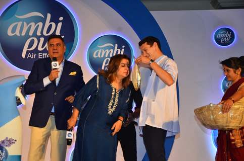 Boman Irani and Farah Khan promote Ambi Pur