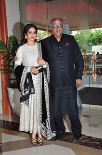 Boney Kapoor and Sridevi at Music launch of film 'Mirzya'