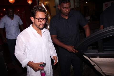 Aamir Khan snapped outside a spa
