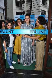 Dia Mirza at the Launch of Adhuna Bhabani's BBlunt in Malad