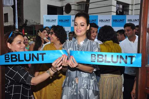 Dia Mirza at the Launch of Adhuna Bhabani's BBlunt in Malad