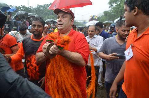 Rajiv Kapoor at R.K Studio Ganesh Visarjan