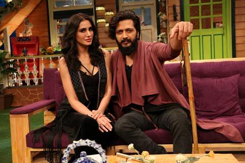 Nargis Fakhri and Riteish Deshmukh at Promotion of 'Banjo' on Sets of The Kapil Sharma Show