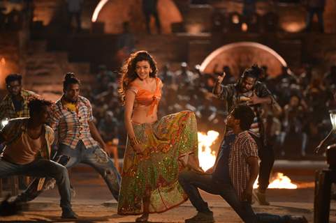 Kajal Aggarwal from Pakka Local Song in Janatha Garage