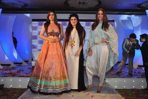 Zarine Khan, Archana Kochhar and Neha Dhupia at EMAAR event's press conference in Pune