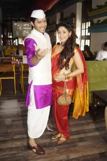 Manjari Fadnis and Shreyas Talpade at Press Meet of Wah Taj in Delhi