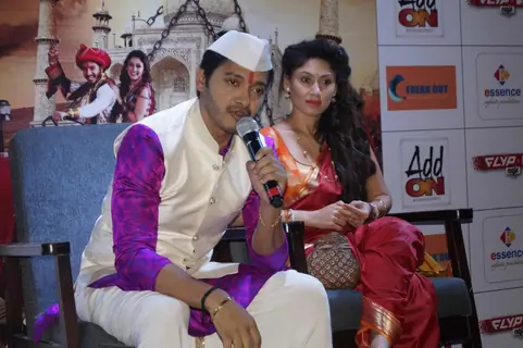 Shreyas Talpade and Manjari Fadnis at Press Meet of Wah Taj in Delhi