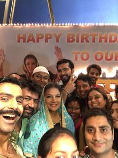 Celebs at Shabana Azmi's birthday bash on the sets of Amma