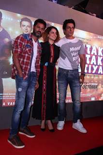 Prabhu Dheva, Kangana Ranaut and Sonu Sood at Music launch of 'Tutak Tutak Tutiya'