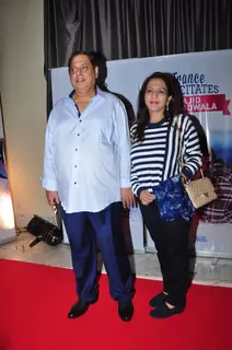 David Dhawan with wife Karuna Dhawan at Sajid Nadiadwala's french honour