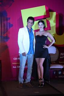 Sharman Joshi and Sunny Leone at Music launch of film 'Fuddu'