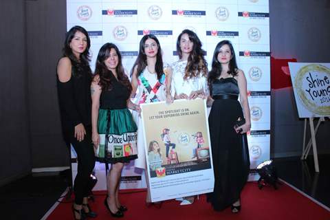 Gwen Athaide, Divya Khosla, Karishma Modi Chandhoke and Amy Billimoria at Launch of Shine Young 2016