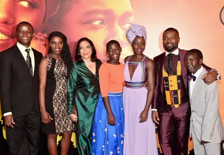 Mira Nair and Lupita Nyong'o at 'Queen of Katwe' Los Angeles premiere