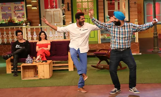 Prabhu Dheva dances at Promotion of 'Tutak Tutak Tutiya' on sets of The Kapil Sharma Show