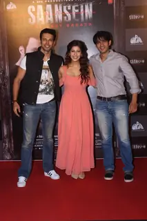 Rajneesh Duggal, Hiten Tejwani and Sonarika Bhadoria at Trailer Launch of film 'Saasein'