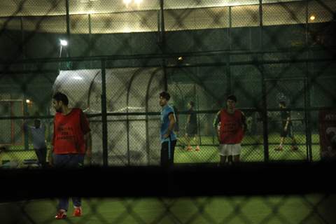 Ranbir Kapoor Snapped Playing Football