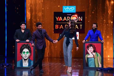 Shah Rukh Khan and Anushka Sharma on Yaaron Ki Baraat Show