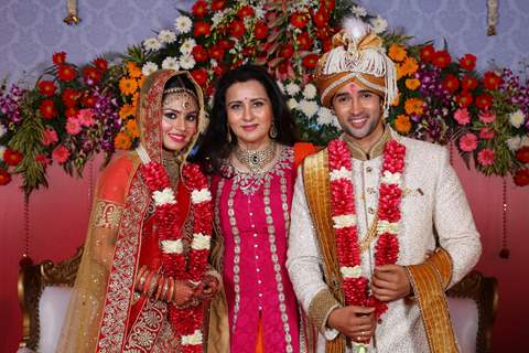 Poonam Dhillon at Karan Sharma and Tiaara Kar's wedding