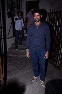 Farhan Akhtar Snapped leaving recording studio!