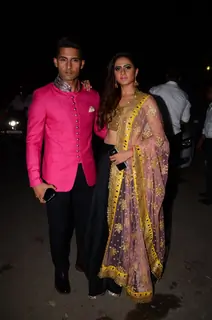 Ravi Dubey and Sargun Mehat at Kishwer Merchant and Suyyash Rai's Sangeet Ceremony