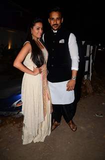 Anita Hassanandani and Rohit Reddy at Kishwer Merchant and Suyyash Rai's Sangeet Ceremony