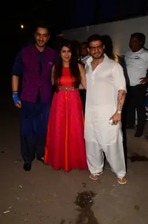 Karan Patel, Ankita Bhargava and Aly Goni at Kishwer Merchant and Suyyash Rai's Sangeet Ceremony