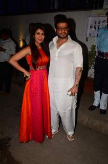 Karan Patel and Ankita Bhargava at Kishwer Merchant and Suyyash Rai's Sangeet Ceremony