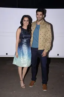 Shraddha Kapoor Snapped with Aditya Roy Kapur
