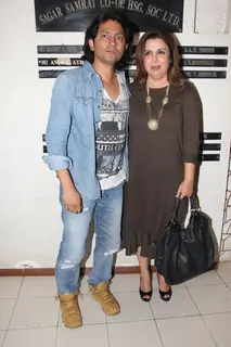 Shirish Kunder and Farah Khan at Javed Akhtar's Birthday Bash