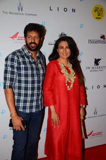 Kabir Khan and Mini Mathur attends premiere of 'Lion'