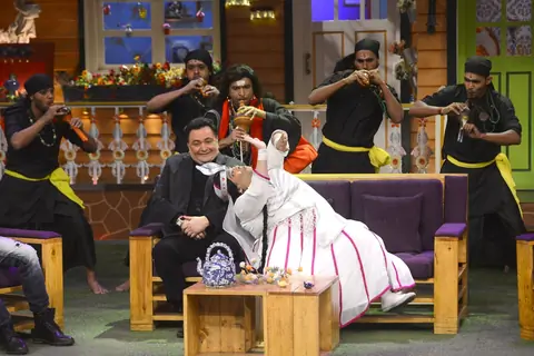 Rishi and Neetu Kapoor on the sets of 'The Kapil Sharma Show'