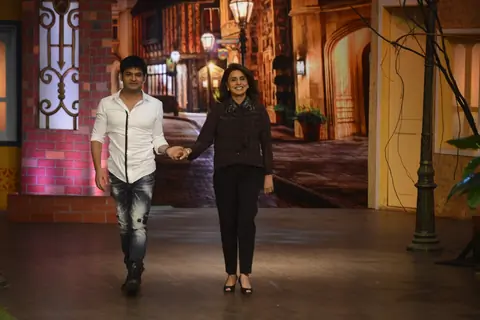 Rishi and Neetu Kapoor on the sets of 'The Kapil Sharma Show'